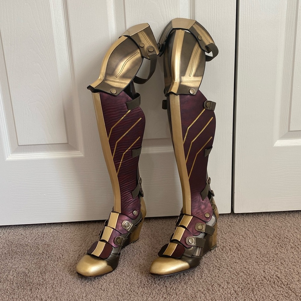 Premium Wonder Woman Cosplay Boots Size 9